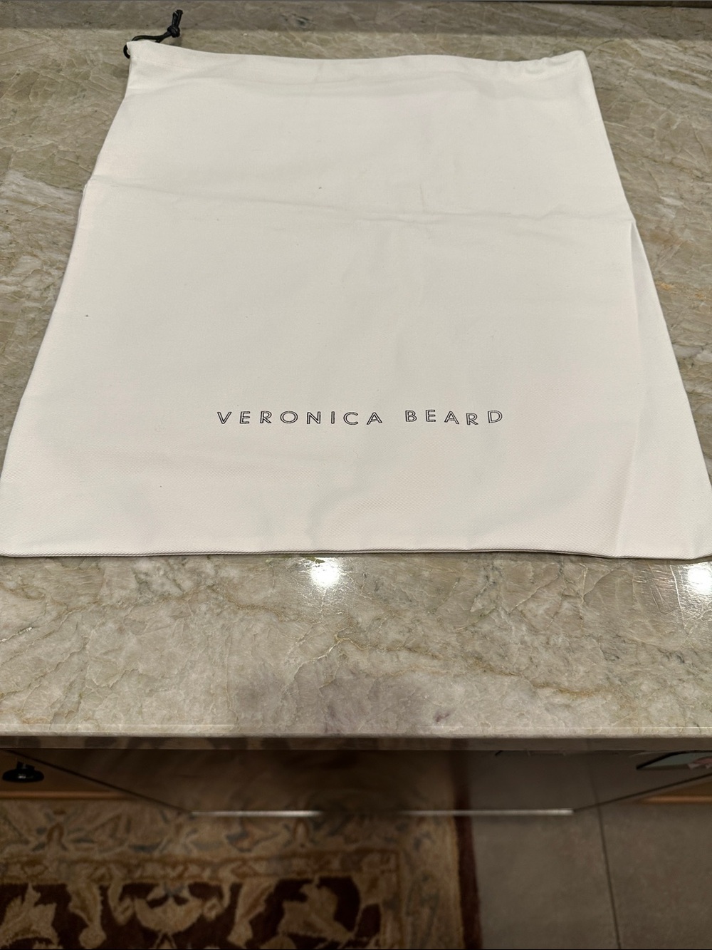 2/$10 or 3/$12 ❤️ Veronica Beard Cream Logo Drawstring Dust Bag